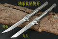 New Fast Opening M390 BladefFull T4C Titanium Handle Pocket Camping Utility Outdoor Folding Knife DF07