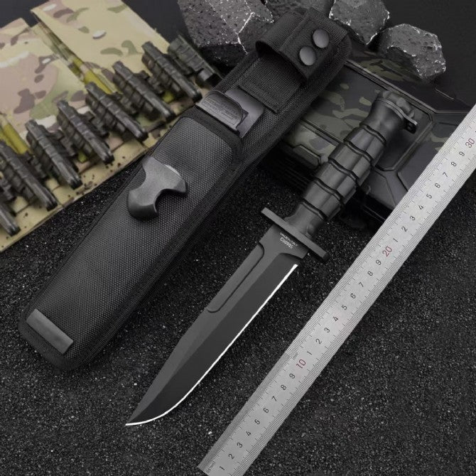 12'' New CNC N690 Steel Blade Nylon Handle Camping Outdoor Utility Knife VTH36N