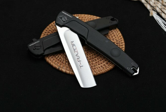 9'' New CNC Fast Opening 3MM Blade Aluminum Handle Pocket Folding Knife VTF02