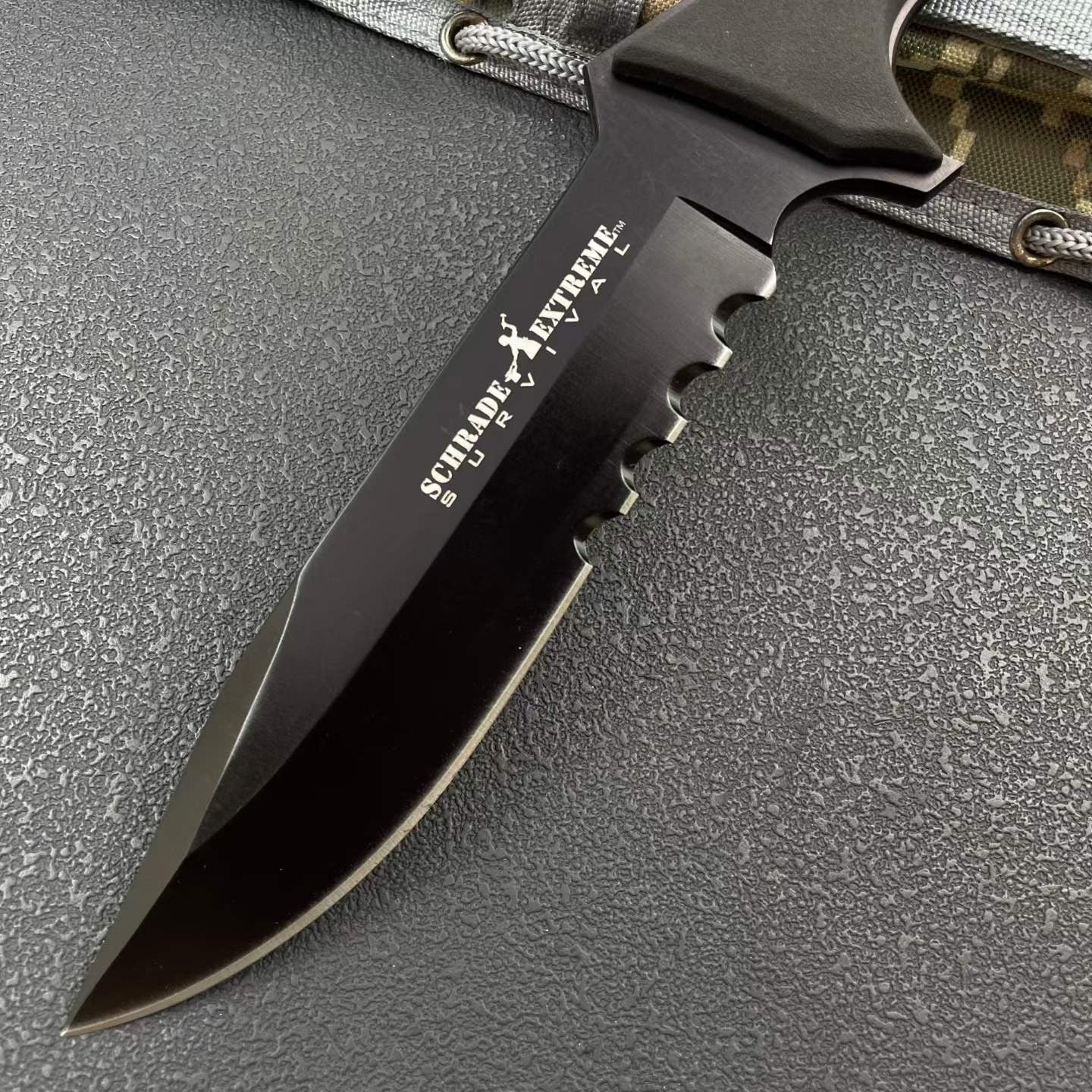 12'' New 9Cr15MoV Steels ABS handle Outdoor camping tool Hunting Knife VTH87