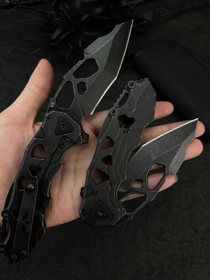 8'' New FoldingKnife D2 Blade Steels Handle Collection Outdoor Knife DF60