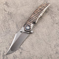 New CNC VG10 Steel Blade Full T4C Titanium Handle Pocket Camping Collection Utility Folding Knife VTF25