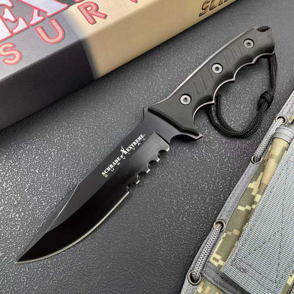 12'' New 9Cr15MoV Steels ABS handle Outdoor camping tool Hunting Knife VTH87