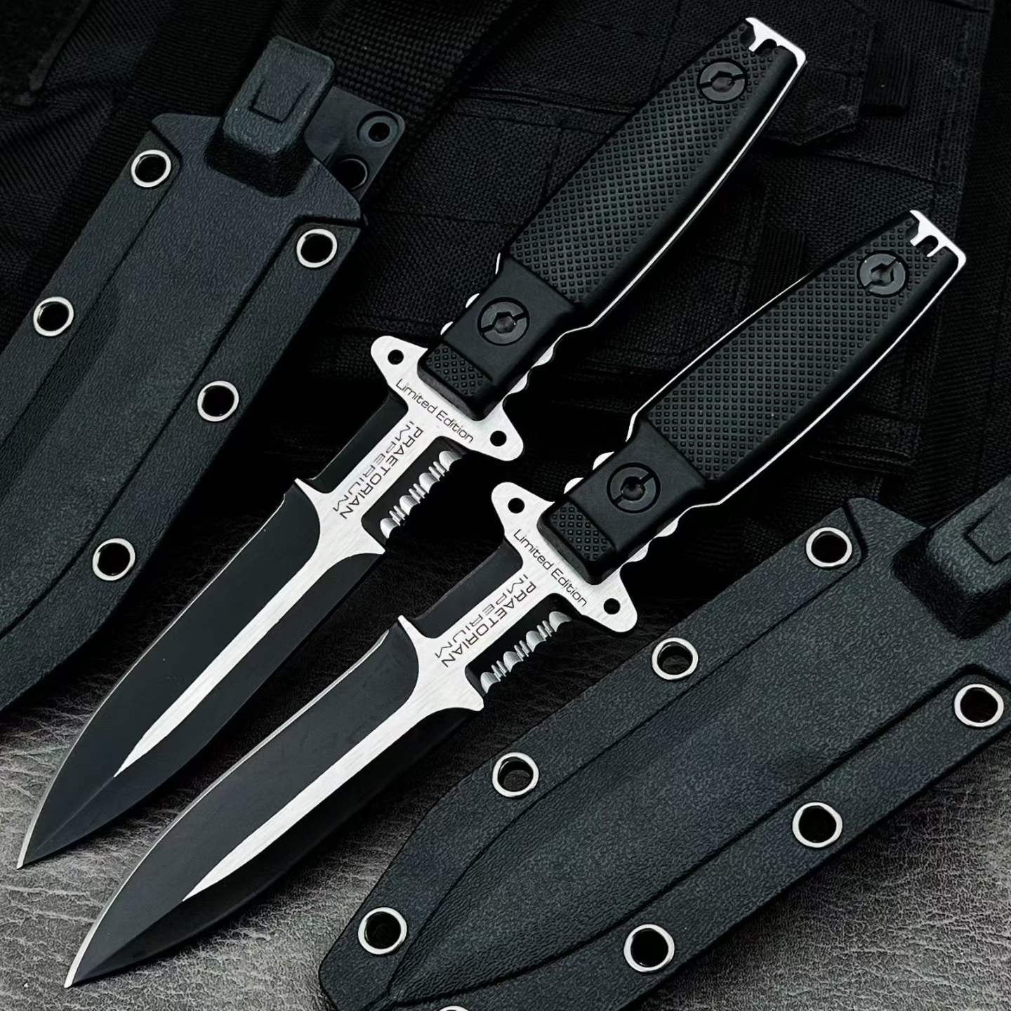 New Multifunctional Tools N690 Fixed Blade Nylon Fiber Handle Camping Knife VTH79