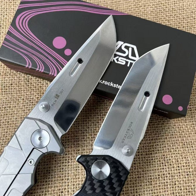 8'' New Fast Opening G10 Handle ZDP189 Steels Blade Pocket Folding Knife VTF109