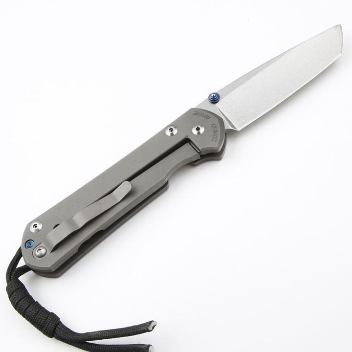New CNC D2 Blade Sebenza 21 Style Full T4C Titanium Handle Pocket Camping Utility Folding Knife DF187