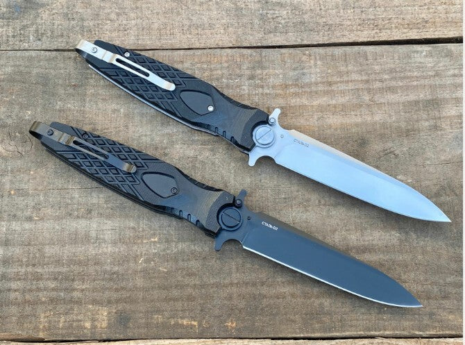 10" New Manual Folding Knife D2 Steel Blade G10 Handle Liner Lock Pocket knife