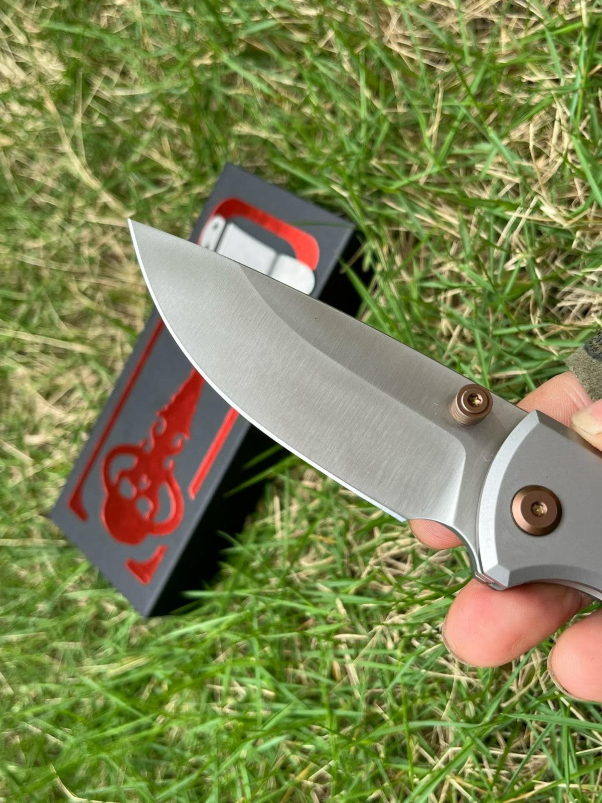 8'' New FoldingKnife M390 Blade Full T4C Titanium Handle Pocket Camping Outdoor Utility Knife VTF95N