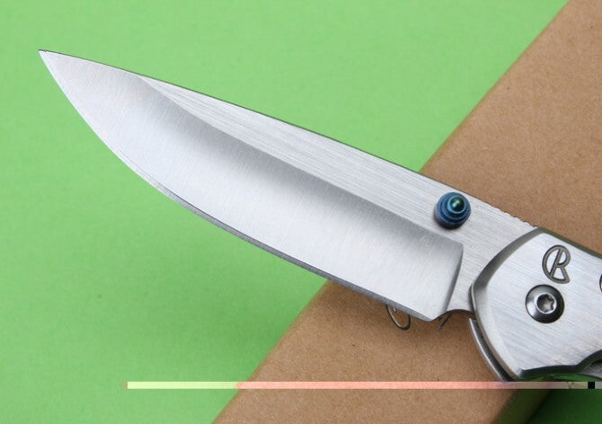 New 440C Steel Blade Sebenza21 Style All Steel Handle Pocket Folding Knife VTF39