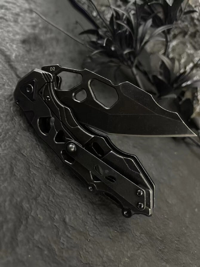 8'' New FoldingKnife D2 Blade Steels Handle Collection Outdoor Knife DF60
