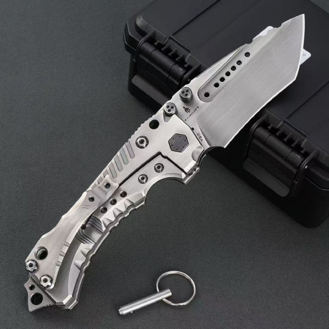 10"New CNC Large Z-Wear Steel Blade T4C Handle Outdoor Folding Knife VTF24