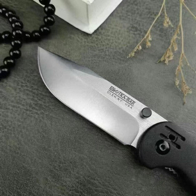 8.5''New 440C Blade Nylon Fiber Handle Camping Outdoor Folding Pocket Knife BK40