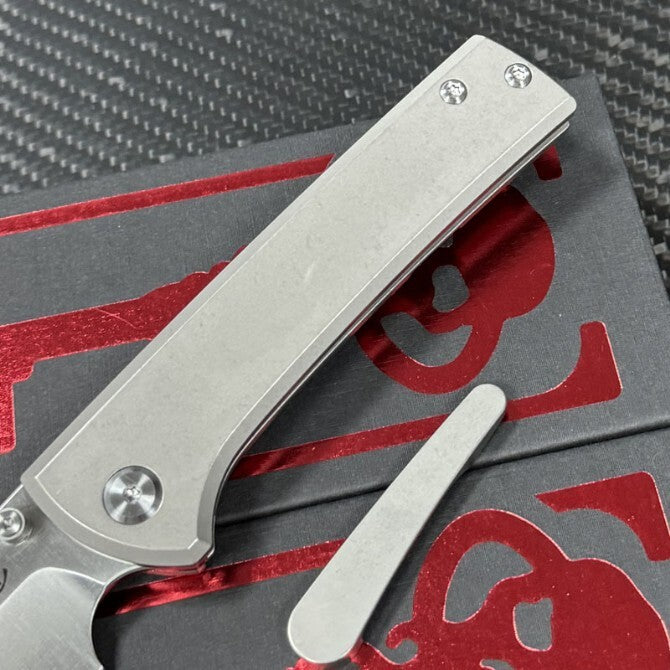 8'' New Folding Knife M390 Blade Full T4C Titanium Handle  Camping Knife VTF119