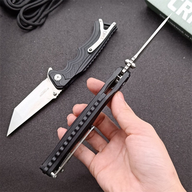 9'' New 8cr13mov Blade Fiber glass Handle Folding Camping Outdoor Knife VT5225