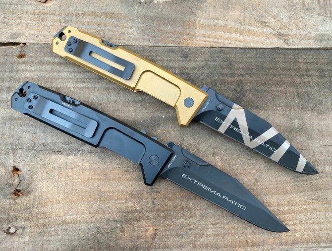 New Manual Folding Knife 5MM Blade Aluminum Handle Lockback Pocket Knife VTF85