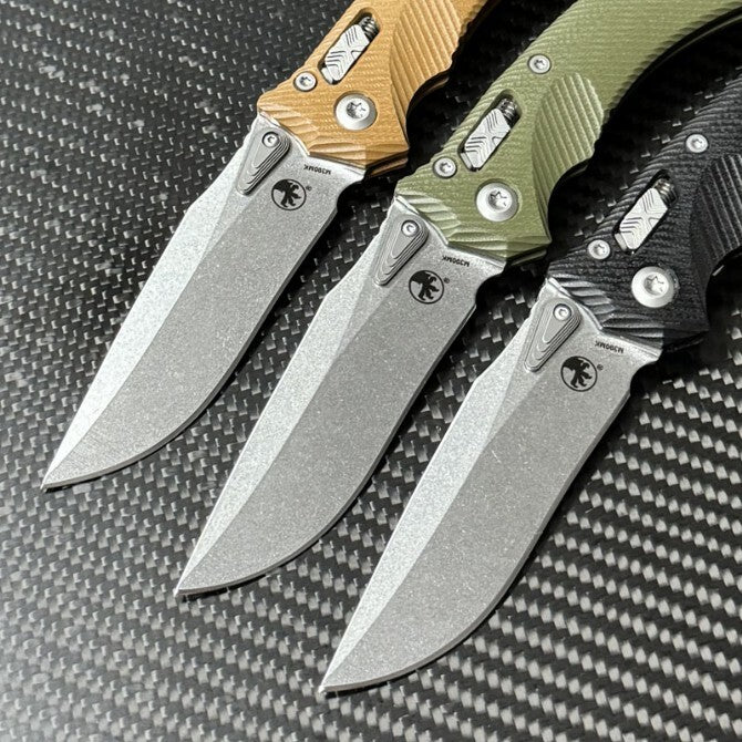 9''New StoneWash M390 Blade G10 Handle Pocket Folding Camping Tool Knife VTF110G
