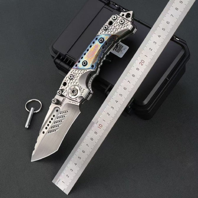 10"New CNC Large Z-Wear Steel Blade T4C Handle Outdoor Folding Knife VTF24