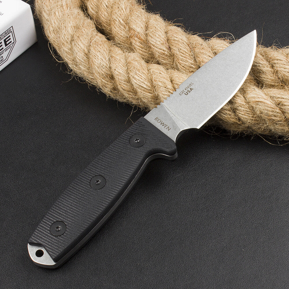 8''New CNC Stone Wash DC53 Blade G10 Handle Camping Outdoor Utility Knife VTH75