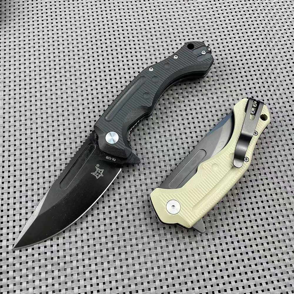 8.5'' New N690 Blade G10 Handle Folding Camping Outdoor Utility Knife VTF169