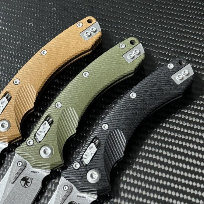9''New StoneWash M390 Blade G10 Handle Pocket Folding Camping Tool Knife VTF110G