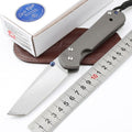 New CNC D2 Blade Sebenza 21 Style Full T4C Titanium Handle Pocket Camping Utility Folding Knife DF187