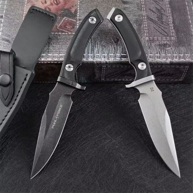 8'' New CNC D2 Blade Full Tang G10 Handle Sharp Outdoor Utility Tool Knife VTH70