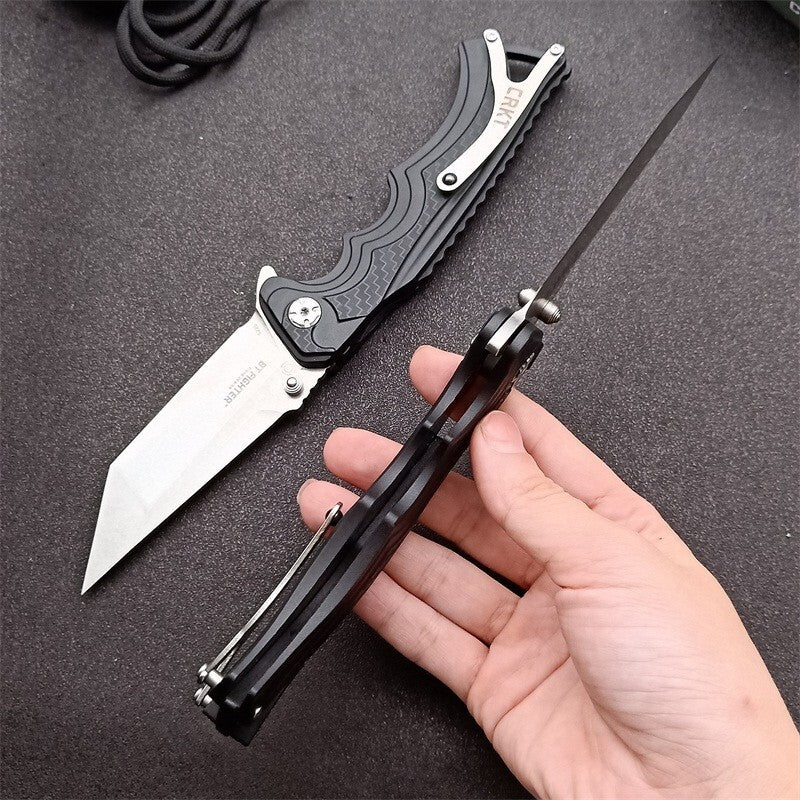 9'' New 8cr13mov Blade Fiber glass Handle Folding Camping Outdoor Knife VT5225