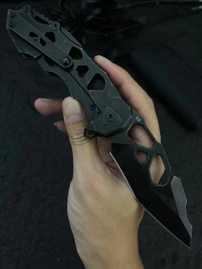 8'' New FoldingKnife D2 Blade Steels Handle Collection Outdoor Knife DF60