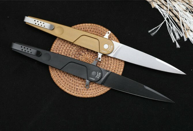 New Manual Folding Knife 3MM Blade Aluminum Handle Pocket Folding Knife VTF192