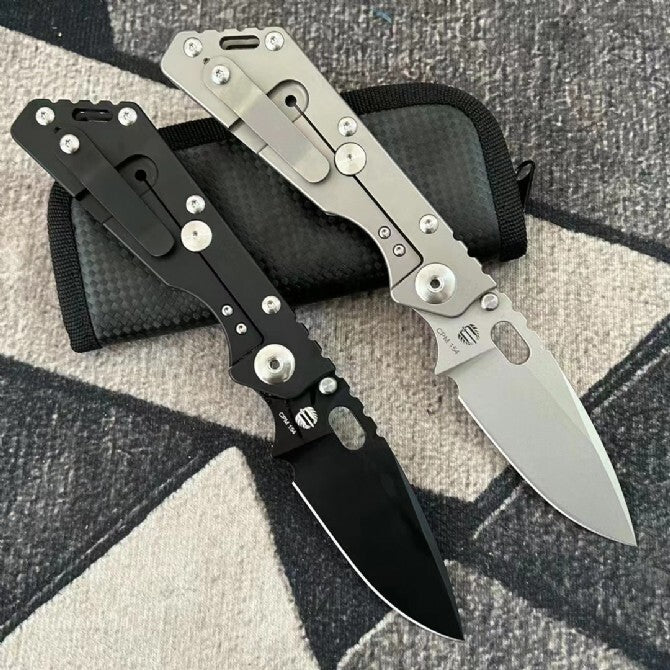 8''New CNC CPM154 Blade Full T4C Titanium Handle  Pocket Camping Outdoor Utility Folding Knife VTF36
