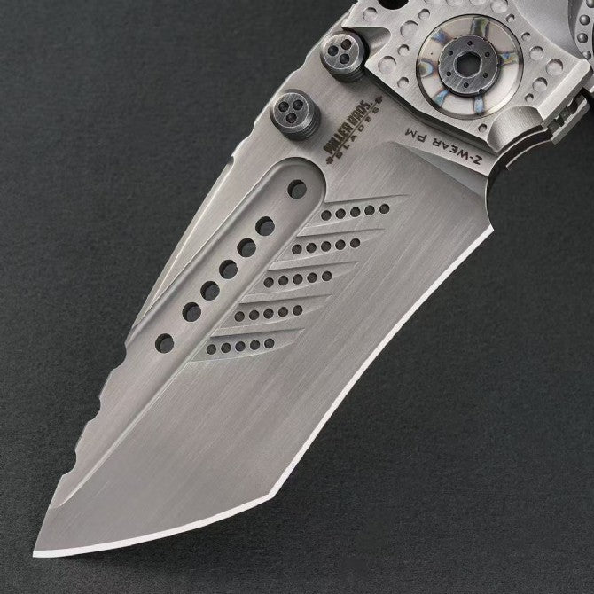 10"New CNC Large Z-Wear Steel Blade T4C Handle Outdoor Folding Knife VTF24