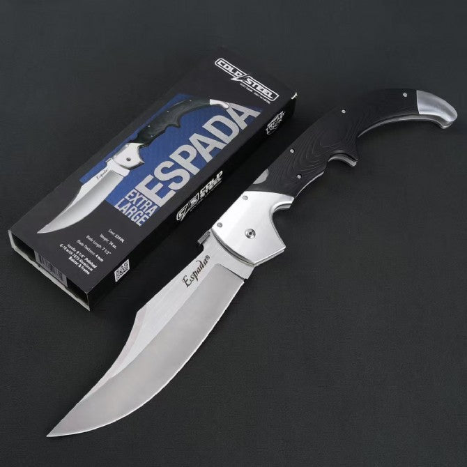 16" New Large S35VN Blade Survival Bowie G10 Handle BackLock Folding Knife VTF53